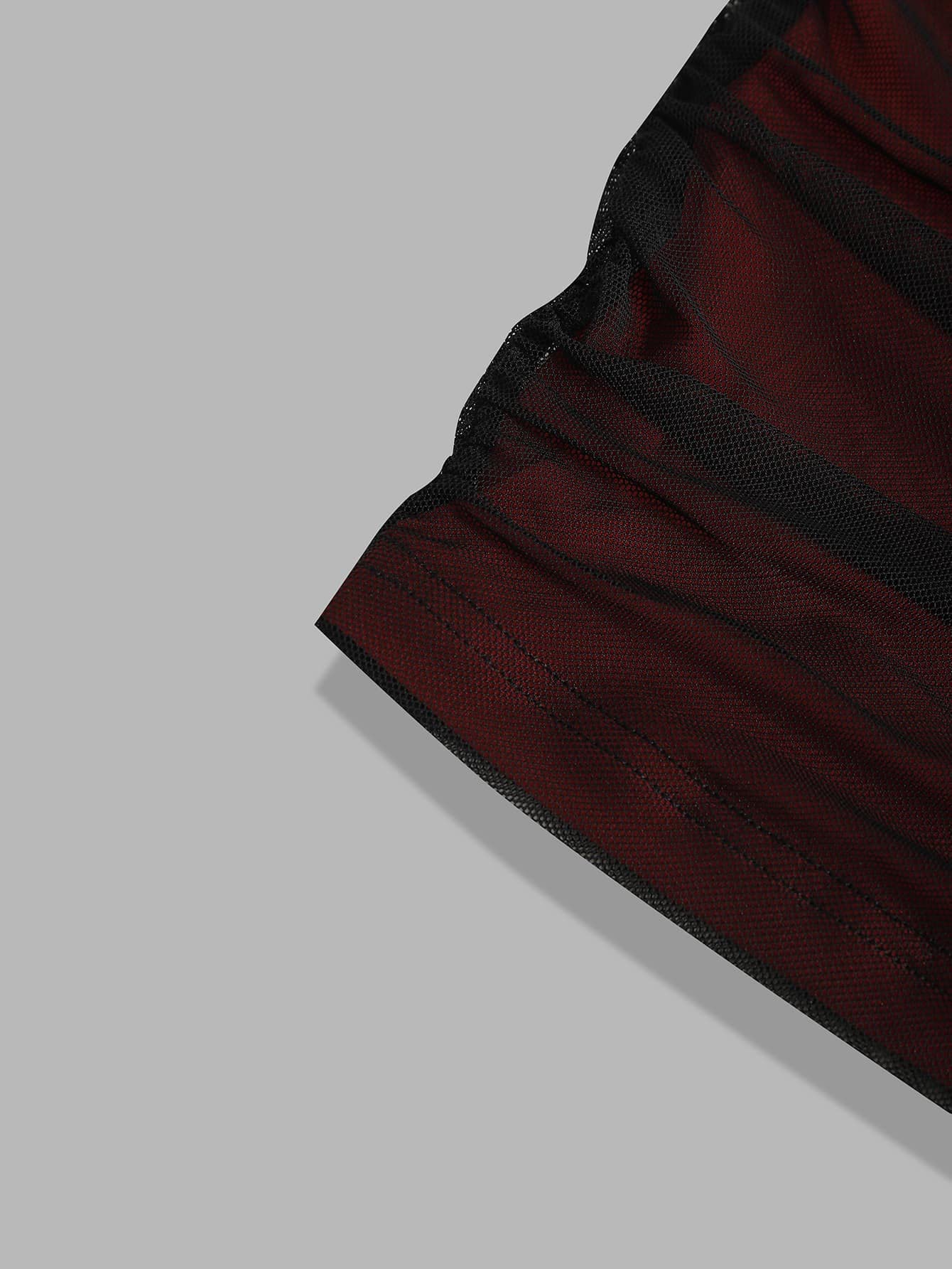 Women's Mesh Ruched Spaghetti Strap Criss Cross Backless Mini Bodycon Cami Dress