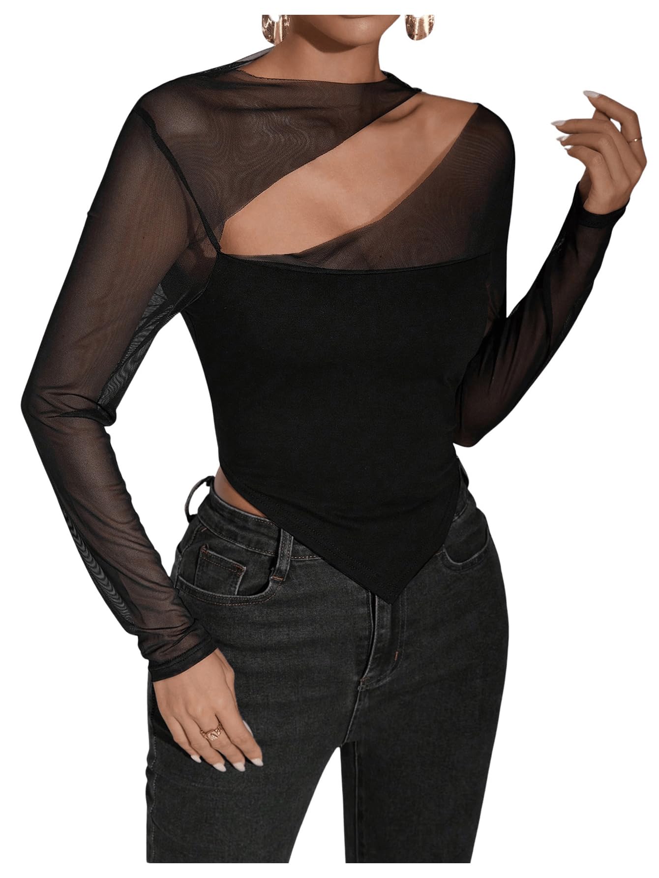 Elegant Off Shoulder Double High Slit Long Sleeve Dress A Line Maxi Dresses